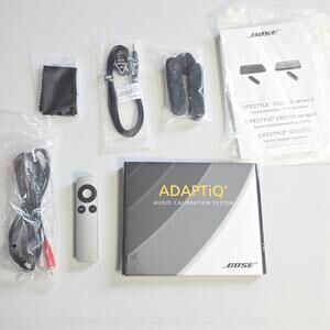 Bose ADAPTiQ Audio Calibration System – Remote, Mic, Cables, Manuals, Box